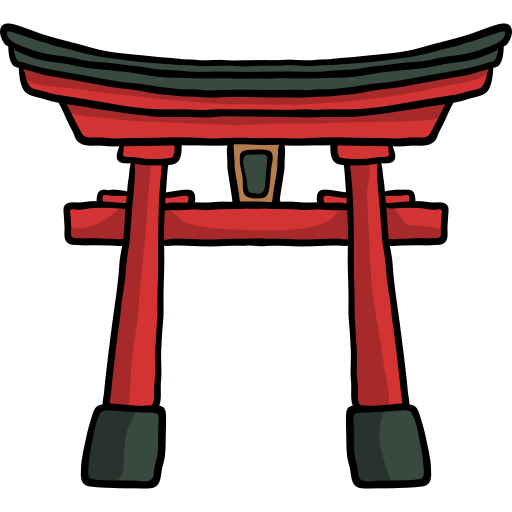 torii tor Hand Drawn Color icon