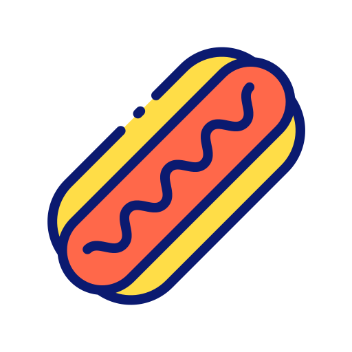 hot dog Good Ware Lineal Color icono