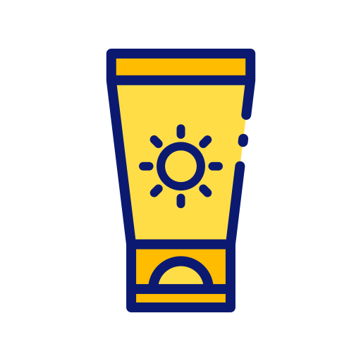 Sunscreen Good Ware Lineal Color icon