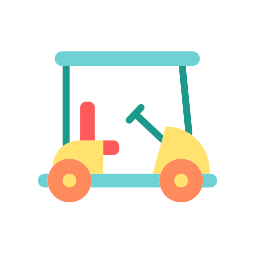 Golf cart Good Ware Flat icon
