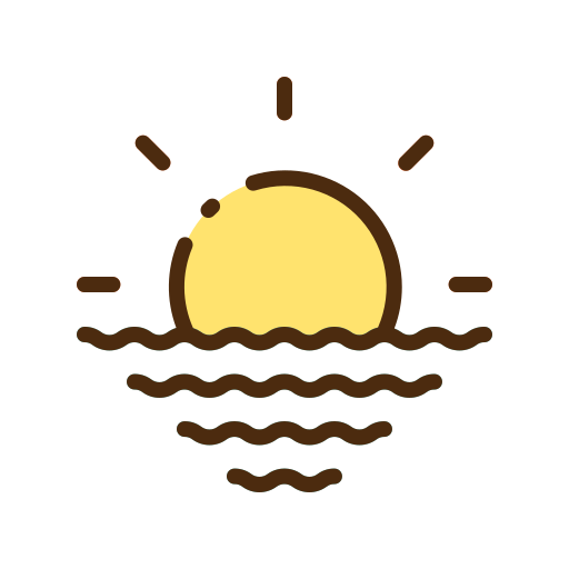 puesta de sol Good Ware Lineal Color icono