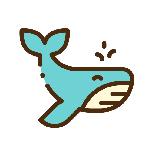 Whale Good Ware Lineal Color icon