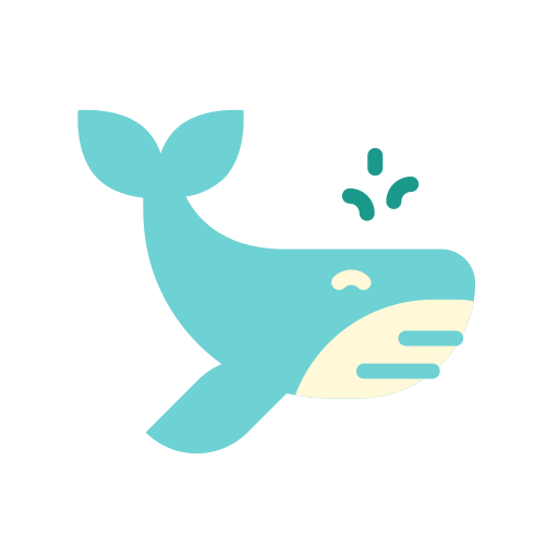 Whale Good Ware Flat icon