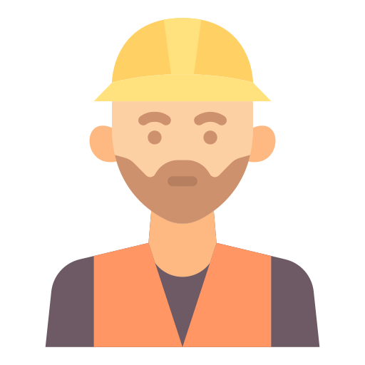 Construction worker Good Ware Flat icon