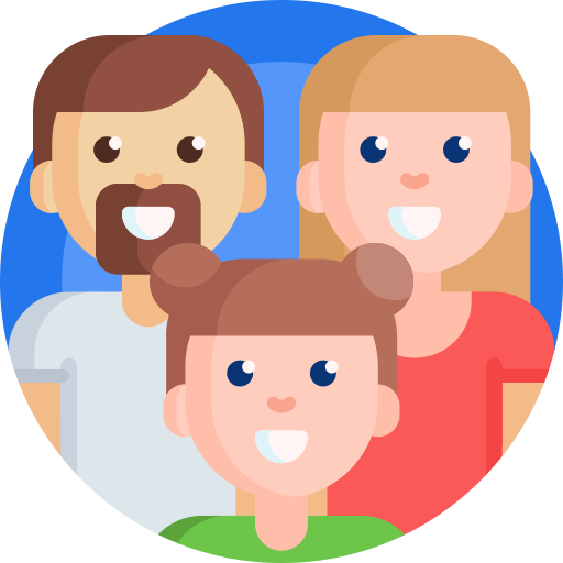 familie Detailed Flat Circular Flat icon