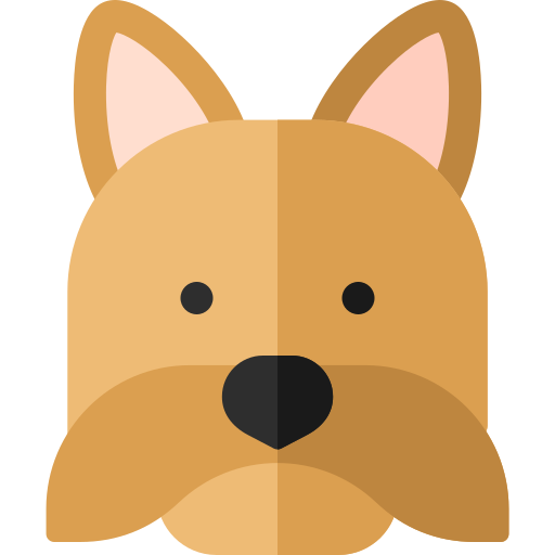 yorkshire terrier Basic Rounded Flat icona