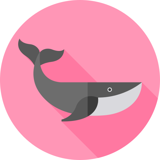 鯨 Flat Circular Flat icon