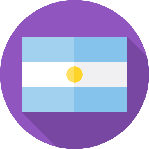 argentina Flat Circular Flat icono