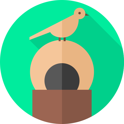 ovenbird Flat Circular Flat icono