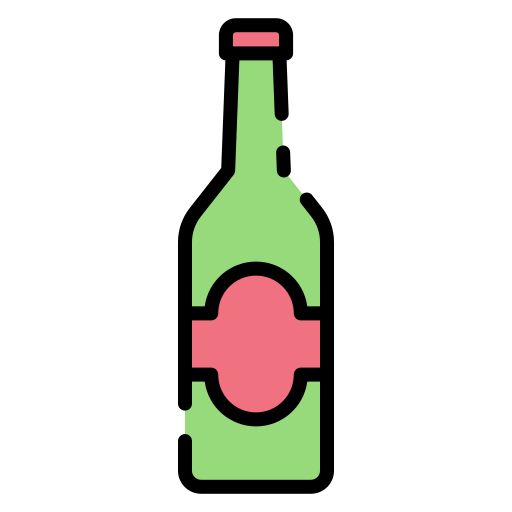 Бутылка пива Good Ware Lineal Color иконка