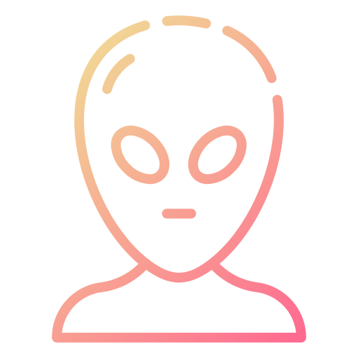 máscara alienígena Good Ware Gradient icono