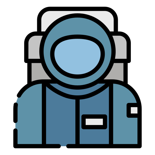 astronauta Good Ware Lineal Color icono