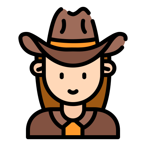 Cowgirl Good Ware Lineal Color icon