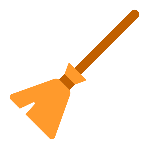 Magic broom Good Ware Flat icon