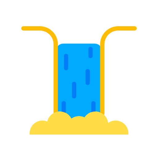 wodospad Good Ware Flat ikona
