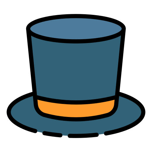 sombrero de copa Good Ware Lineal Color icono