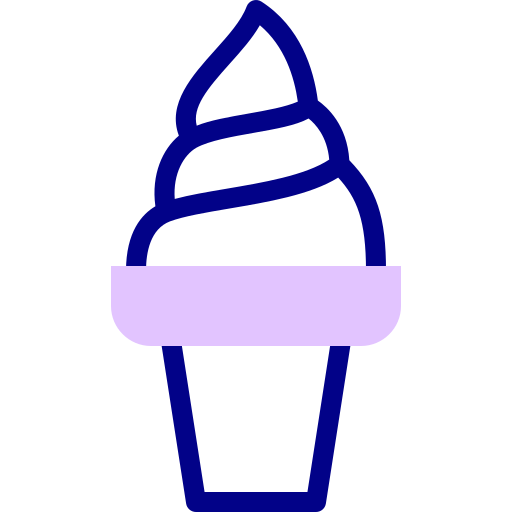 helado Detailed Mixed Lineal color icono