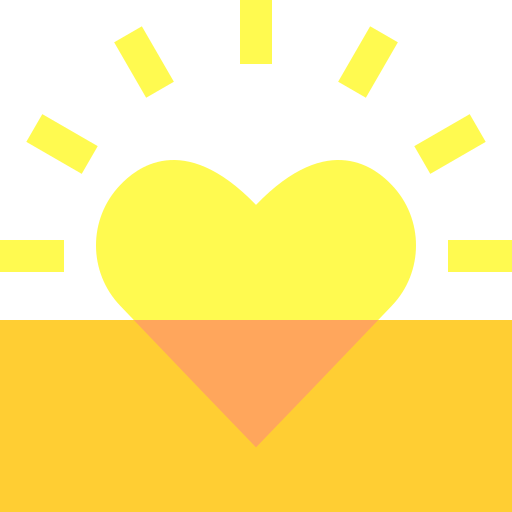 Закат солнца Basic Sheer Flat иконка