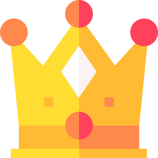 Crown Basic Straight Flat icon