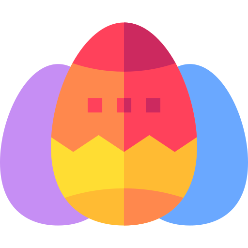huevos de pascua Basic Straight Flat icono