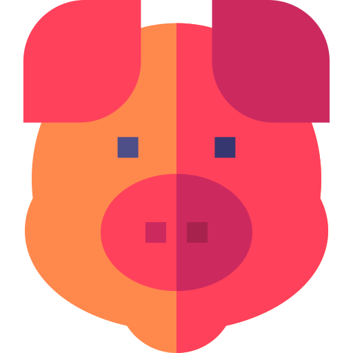 Свинья Basic Straight Flat иконка