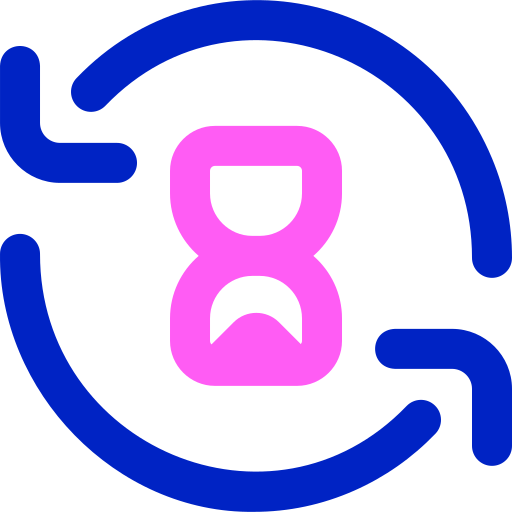 czas przetwarzania Super Basic Orbit Color ikona