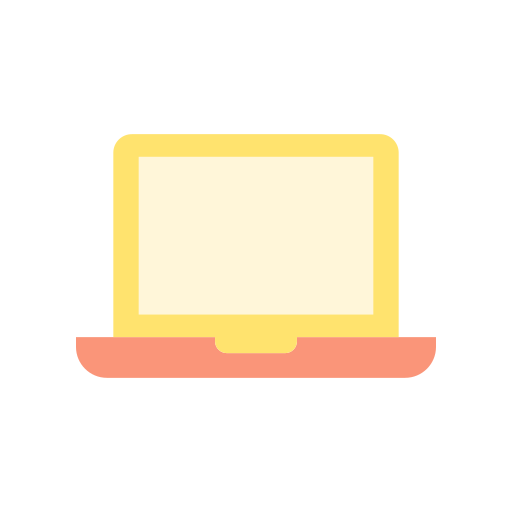 laptop Good Ware Flat icon