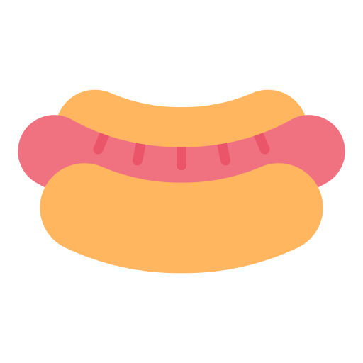 hot dog Good Ware Flat icono