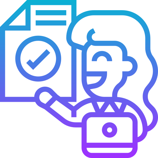 audit Meticulous Gradient Icône