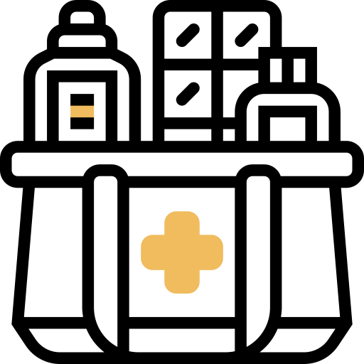 kit de primeros auxilios Meticulous Yellow shadow icono