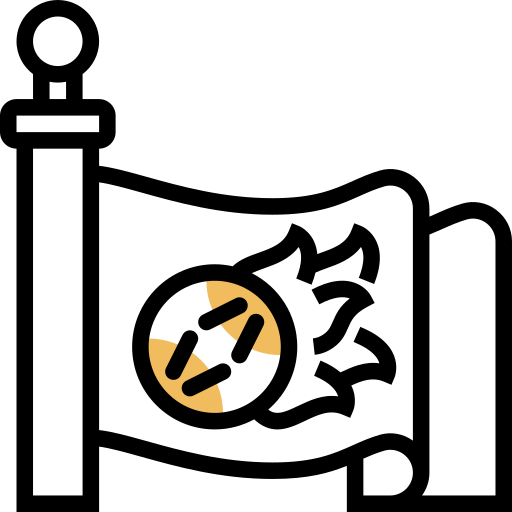drapeau de l'équipe Meticulous Yellow shadow Icône