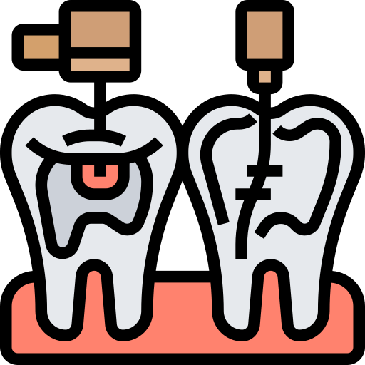 endodontiste Meticulous Lineal Color Icône