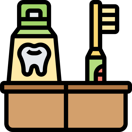 brosse à dents Meticulous Lineal Color Icône