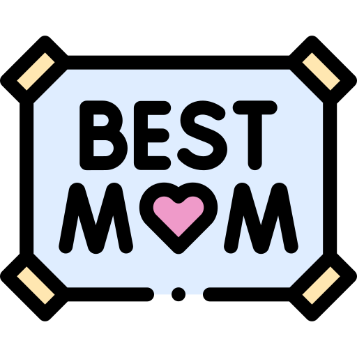 Best mom Detailed Rounded Lineal color icon