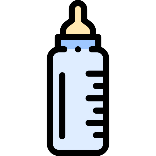 哺乳瓶 Detailed Rounded Lineal color icon
