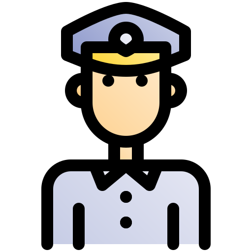 policier Fatima Lineal Color Icône