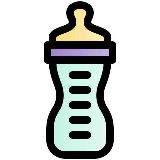 Baby bottle Fatima Lineal Color icon