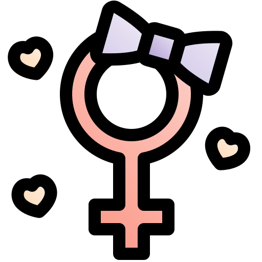 simbolo femminile Fatima Lineal Color icona