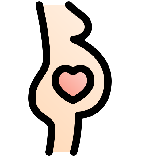 Pregnant Fatima Lineal Color icon