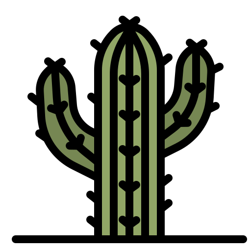 cactus photo3idea_studio Lineal Color icoon