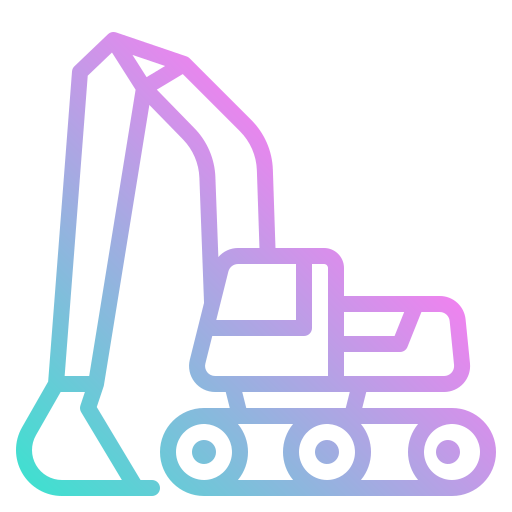 Backhoe photo3idea_studio Gradient icon