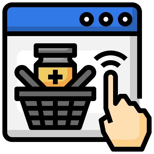 Online pharmacy Surang Lineal Color icon