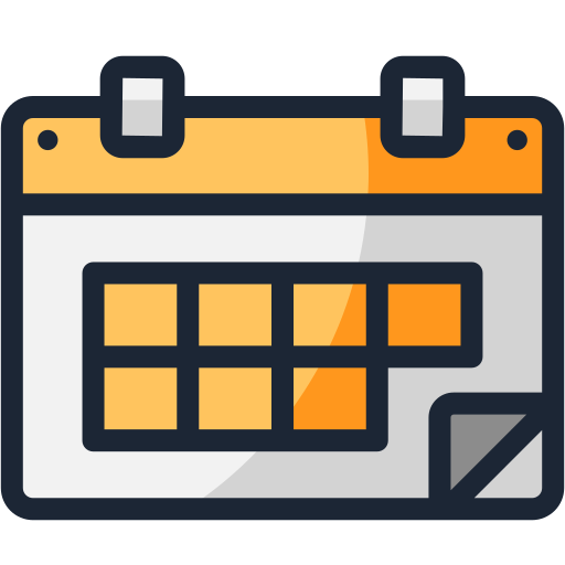 calendario Generic Outline Color icono