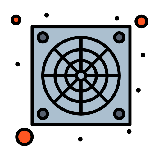 ventilador Flatart Icons Lineal Color icono