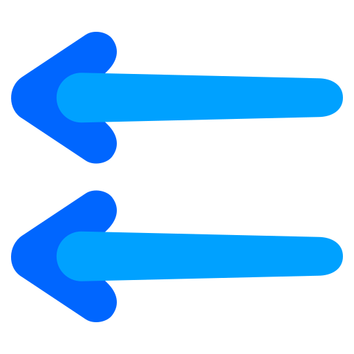 flèche gauche Generic Blue Icône