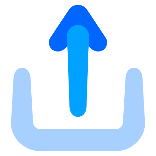 freccia su Generic Blue icona