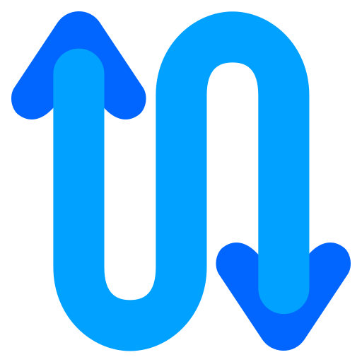 zigzag Generic Blue icona