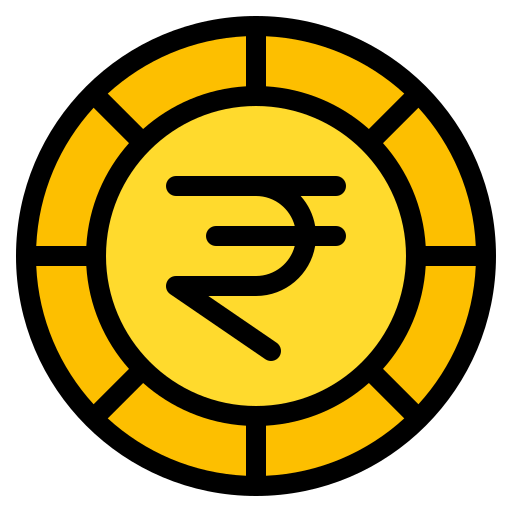 rupia indyjska Generic Outline Color ikona