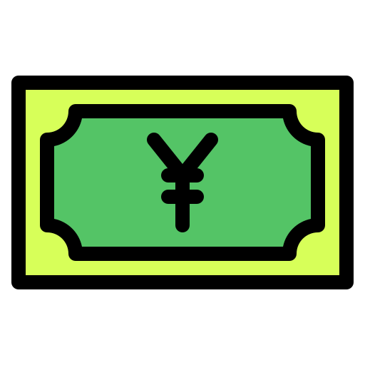 Japanese yen Generic Outline Color icon