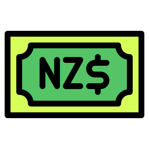 dollar néo-zélandais Generic Outline Color Icône